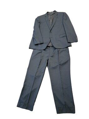 Lineage Performance Stretch Fabric Charcoal Gray 2 Button Suit Coat and Slacks
